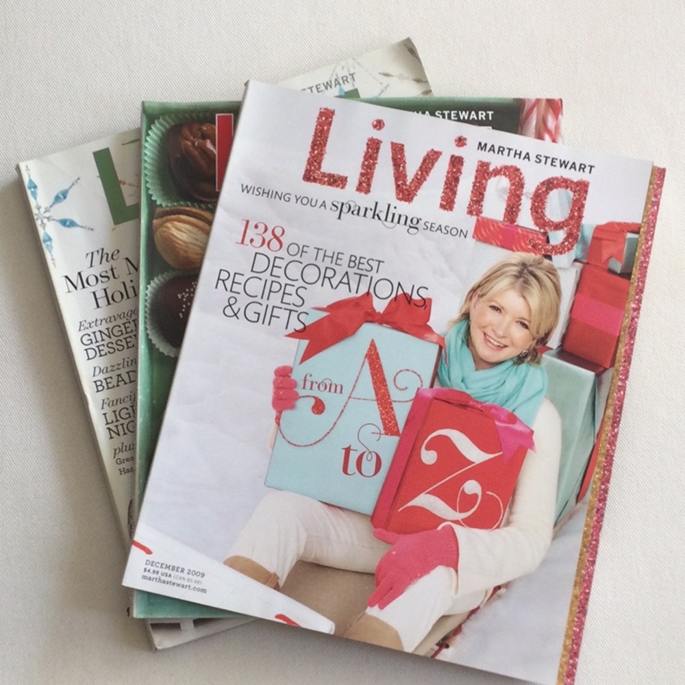 Vintage Martha Stewart Living Holiday Magazines - December Editions